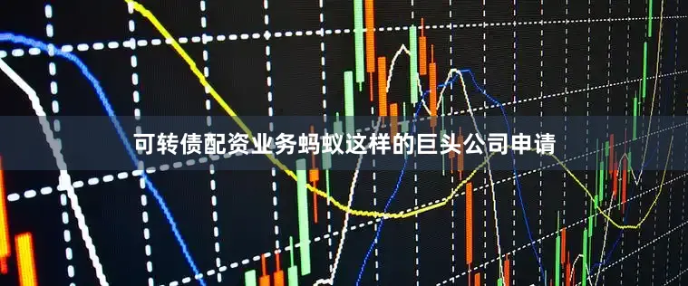 可转债配资业务蚂蚁这样的巨头公司申请